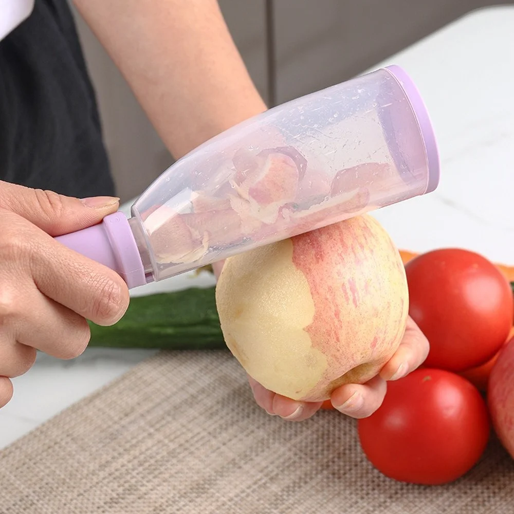 

Multifunctional Storage Type Peeling Knife Peeling Knife With Storage Tube Peeler Peeling Apple Supplies Household Peeling Knife