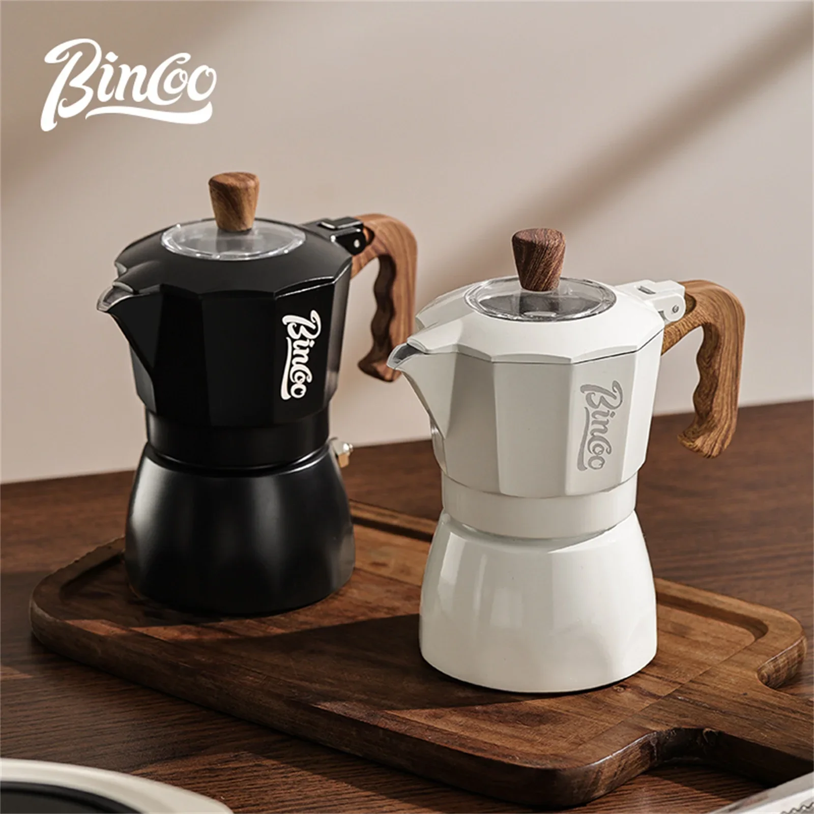 Ручной набор кофеварки Bincoo, горшок для мока с двойным клапаном и электрический нагреватель, компактная домашняя эспрессо-машина (art.: 3920cdc3fd353) - 3920cdc3fd353