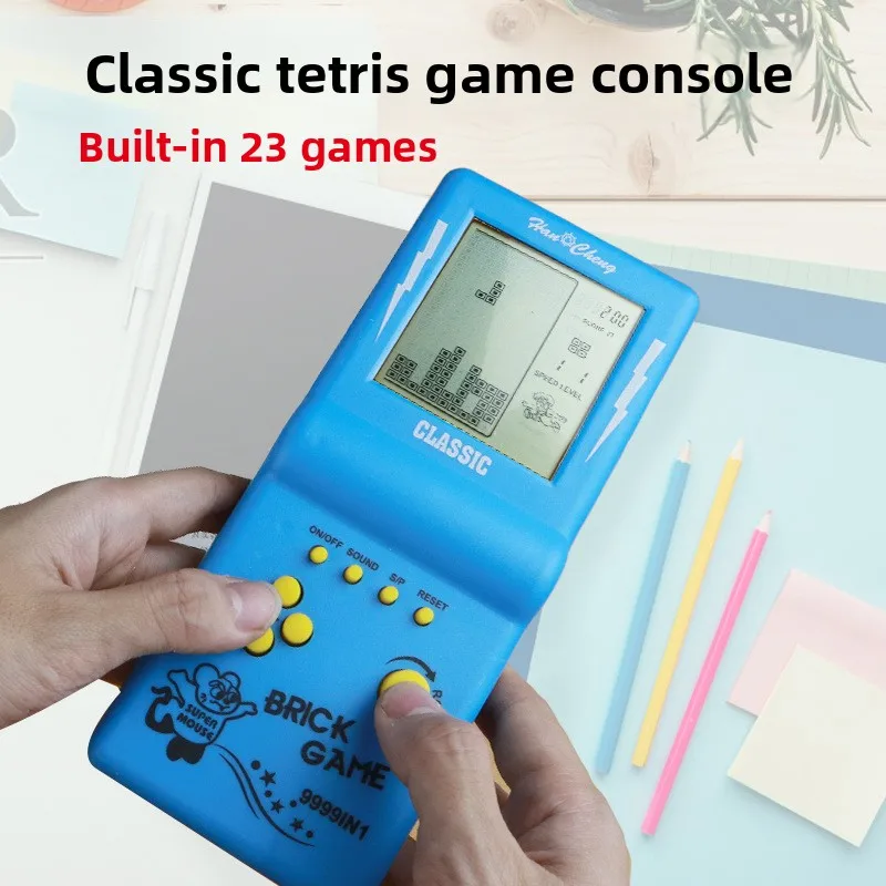 Фото Ретро ностальгическая игровая консоль Tetris Classic 8090, портативная игровая консоль, электронные игрушки №3