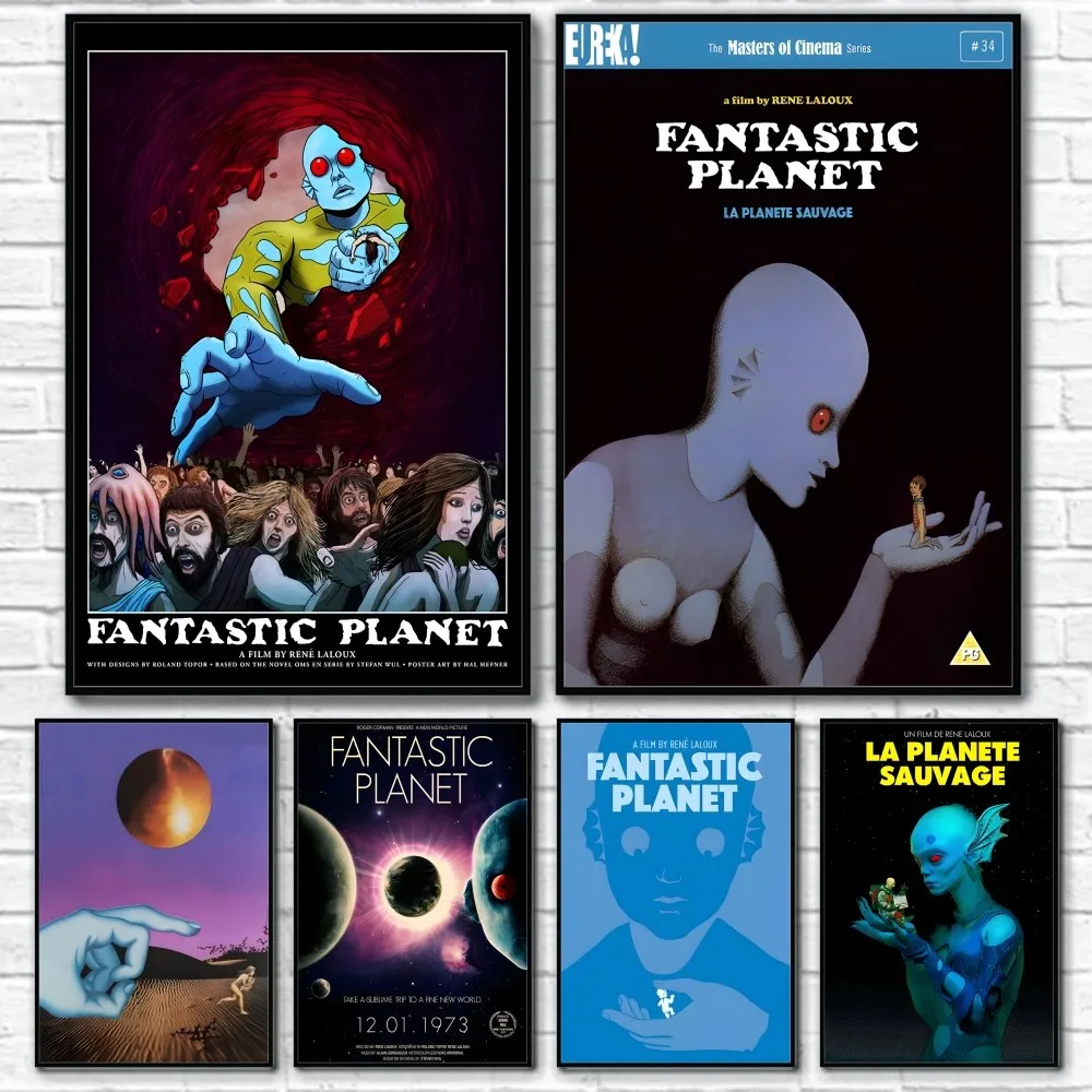 Фантастическая планета La planete sauvage плакат липкая настенная художественная печать