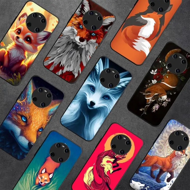 

Fox art Phone Case For Huawei Y5 Y62019 Y52018 Y92019 funda case for 9prime2019