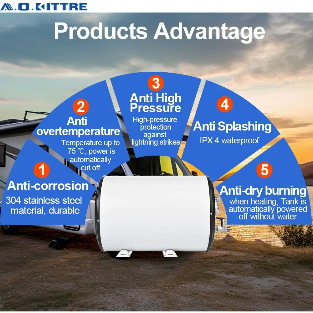 Электрические водонагреватели для кемпинга 10 л 15 20 30 12 В