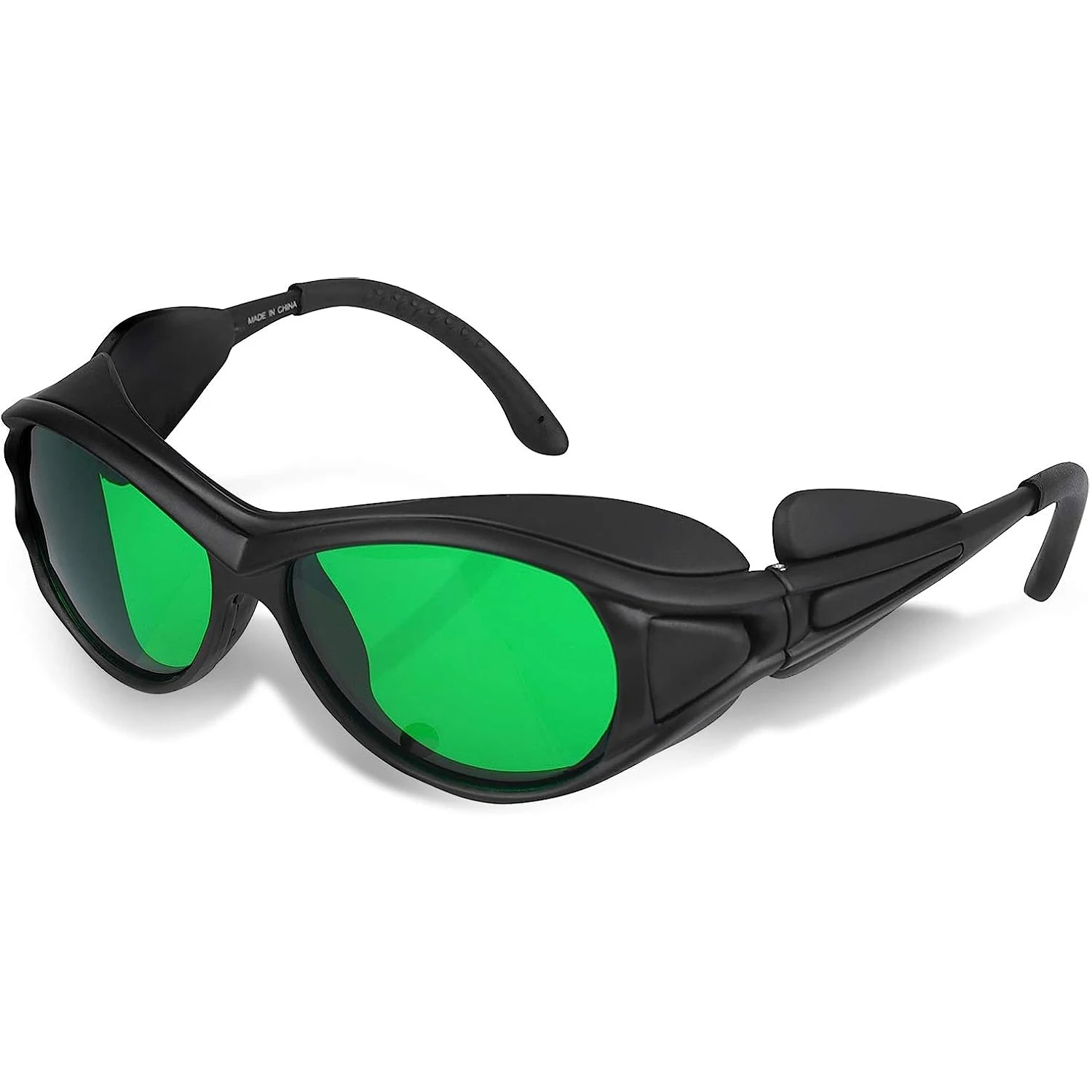 

180-430nm And 630-750nm Laser Engraving Protective Goggles Industrial Safety Glassess Eyewear,Green Eye Protector Used For XN001