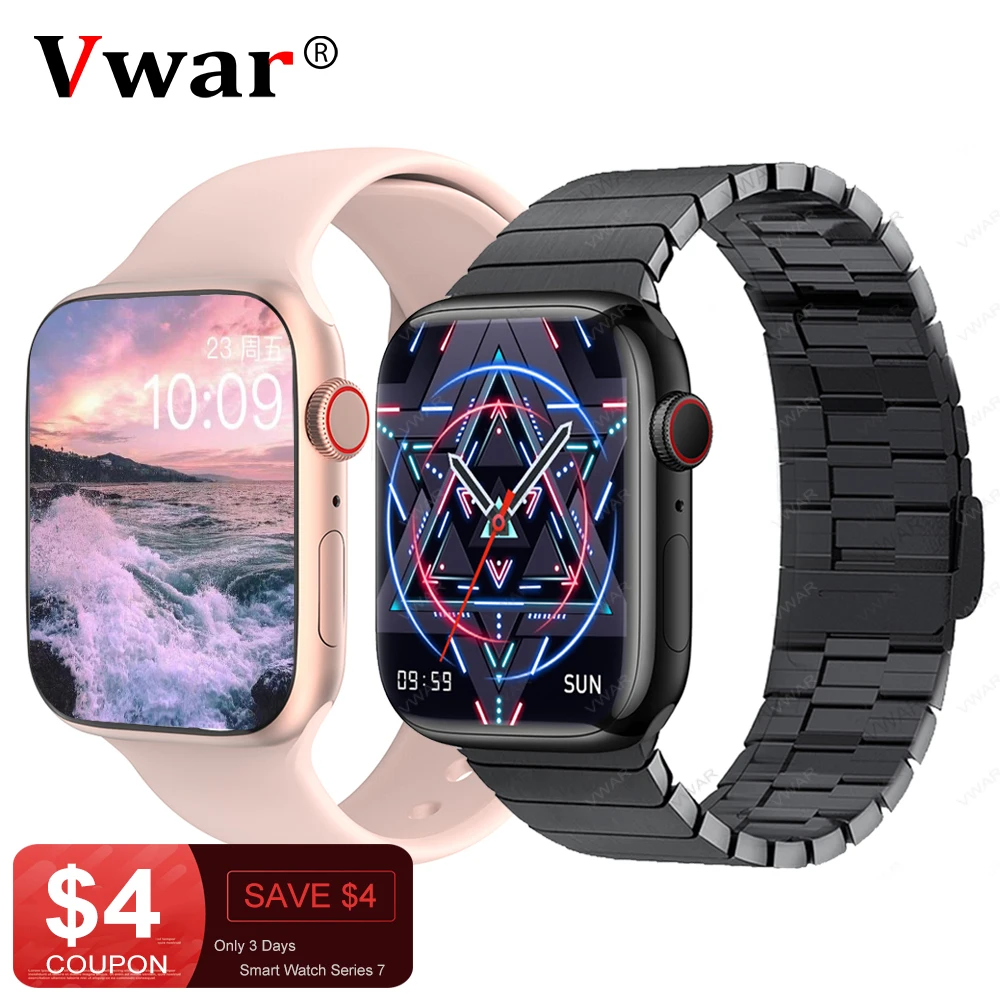 VWAR W57 Смарт-часы серии 7 Bluetooth Вызов IP68 Водонепроницаемый NFC Siri мужские и женские