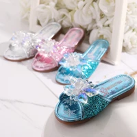 new girls crystal slippers rhinestone childrens slipper non slip soft soled sandals summer fashion cute beach shoes home