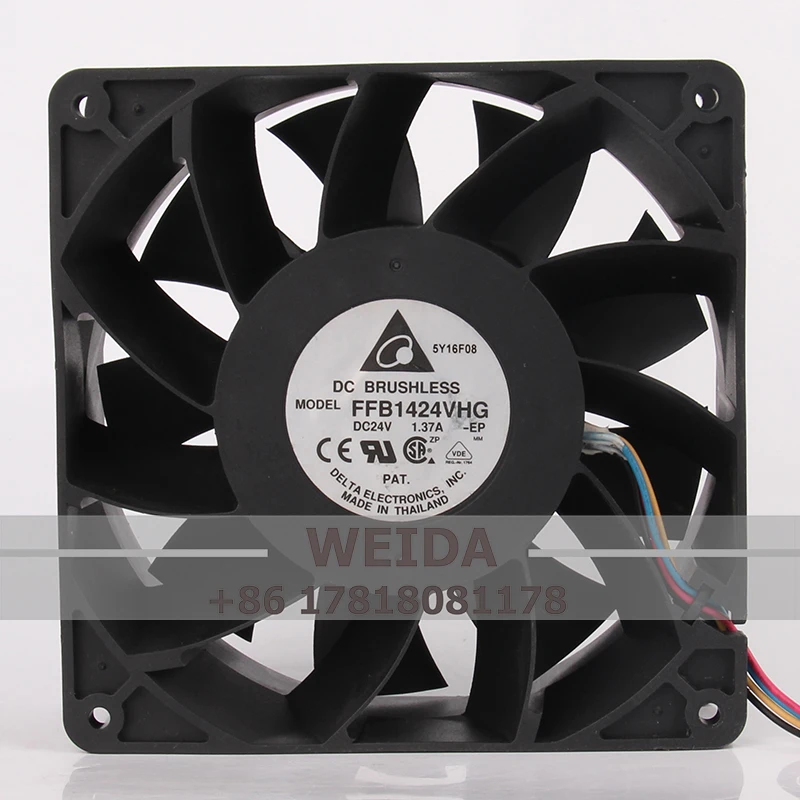 Чехол вентилятор с двойным шарикоподшипником Для DELTA FFB1424VHG 140x140x50 мм 14050 14 см 24 в а инверторный вентилятор ABB с высоким потоком воздуха