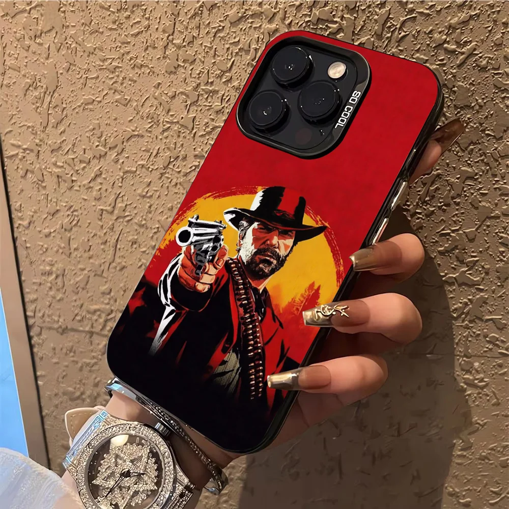 Чехол для телефона Red Dead R-Redemption RDR 2 чехол iPhone 14 16 15 11 12 13 Pro Max Mini Plus противоударный