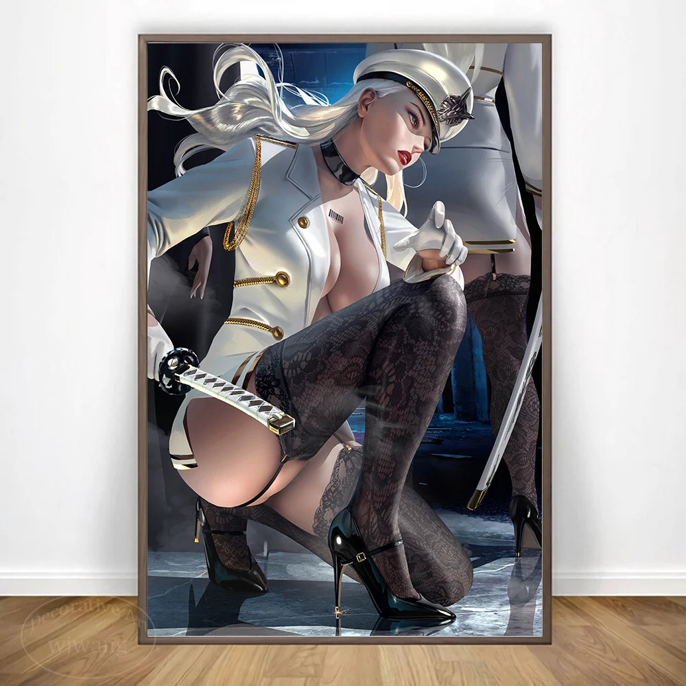 

Anime Sexy Girls Game Poster Canvas Painting Aesthetic Room Decor Wall Art Posters and Prints Figure Picture for Home Decoration