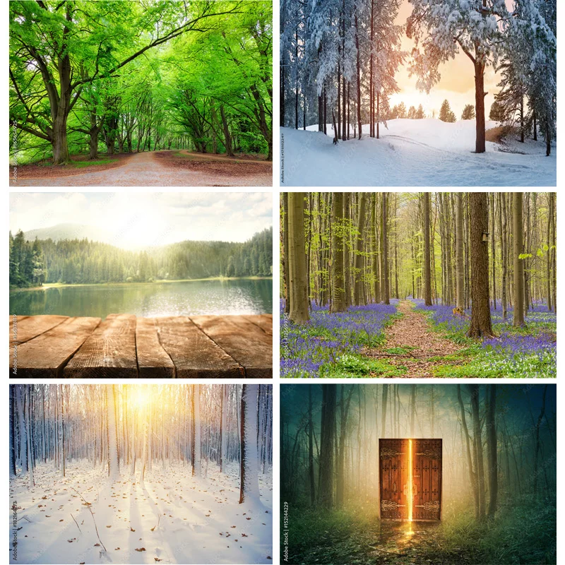 

SHENGYONGBAO Art Cloth Natural Scenery Photography Background Forest Landscape Photo Backdrops Studio Props 22331 SELI-04