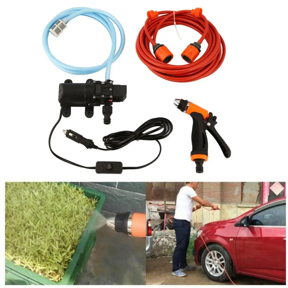 

New 6L/min 130PSI High Pressure Car Water Pump Car Cleaning Kit 70W 12V DIY Auto Washing Tools Set Water Saving Car Accessaries