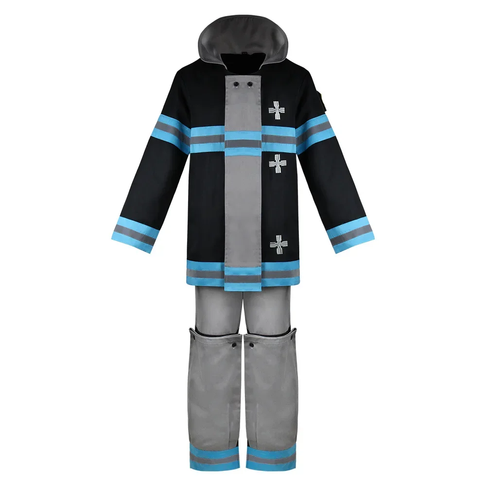 Мужской костюм для косплея Shinra Kusakabe куртка и штаны пожарная команда униформа