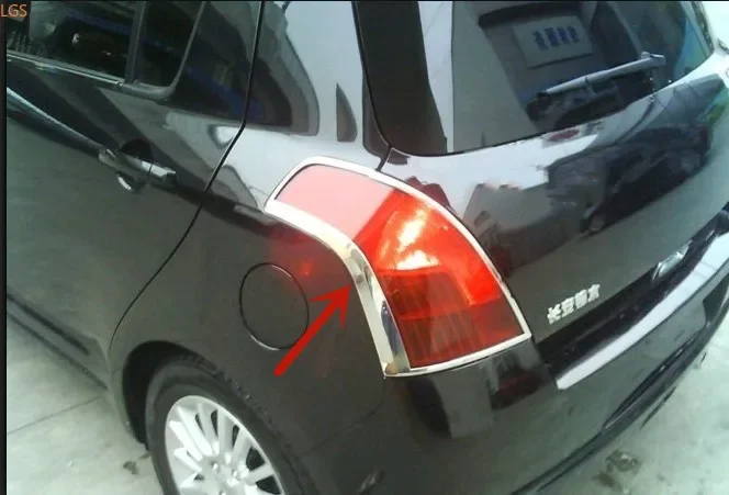 Высококачественная хромированная рамка для фар Suzuki Swift 2005-2010 из АБС-пластика