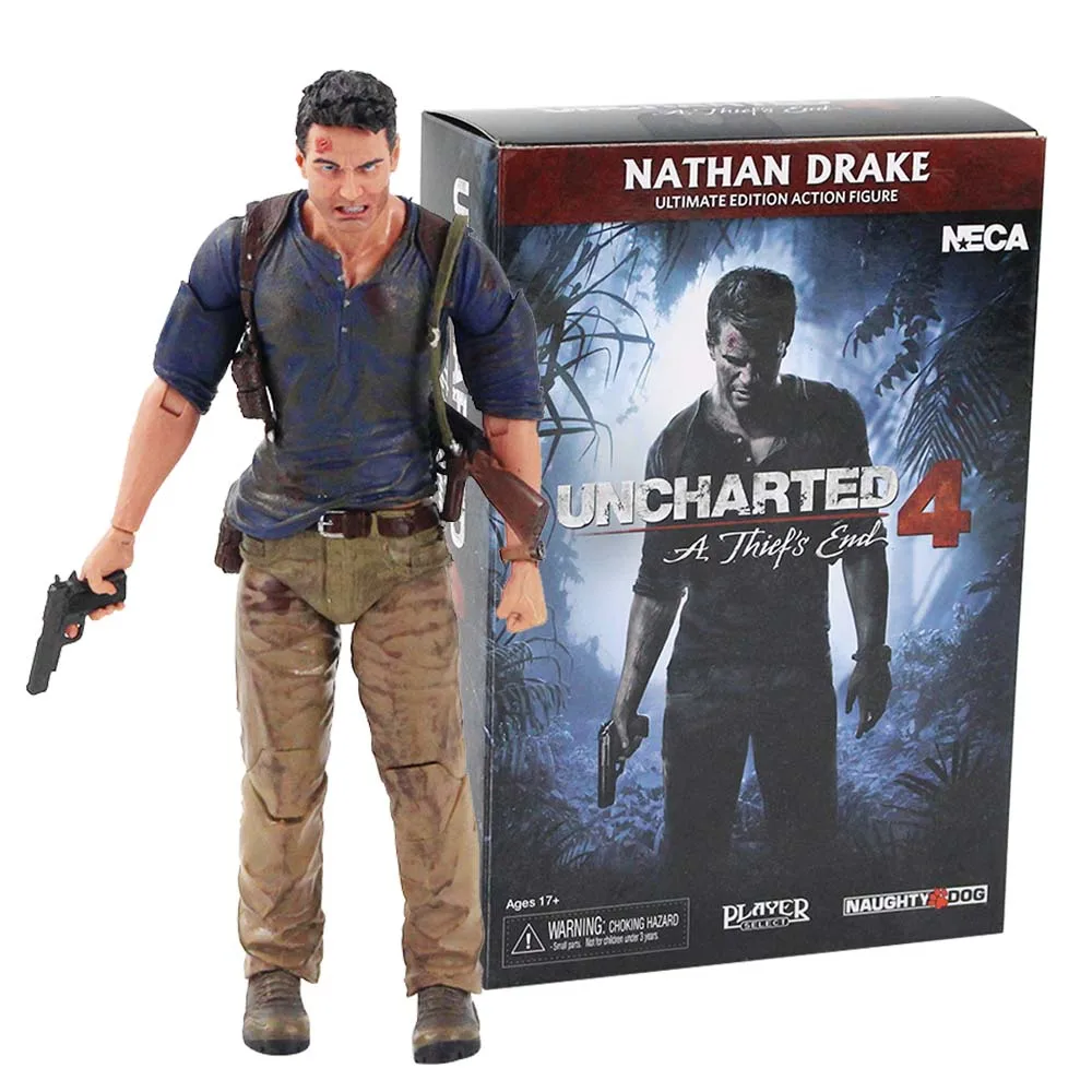 

NECA Uncharted 4 A краж's end Нейтан Дрейк Ultimate Edition ПВХ экшн-фигурка Коллекционная модель игрушка 17 см