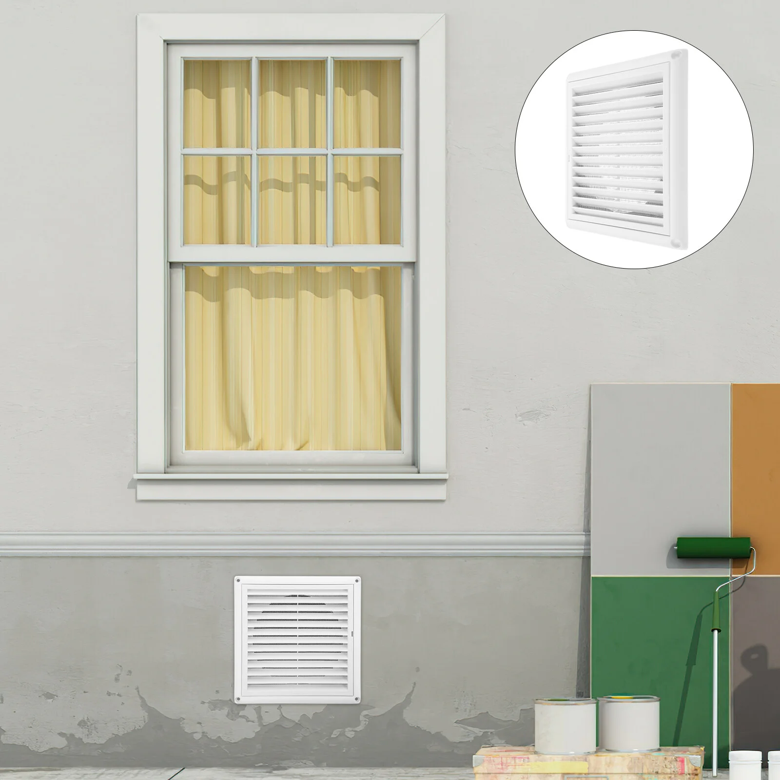 

Mosquito Net Floor Ac Air Conditioner Grille Anti-aging Vent Plastic Return Wall