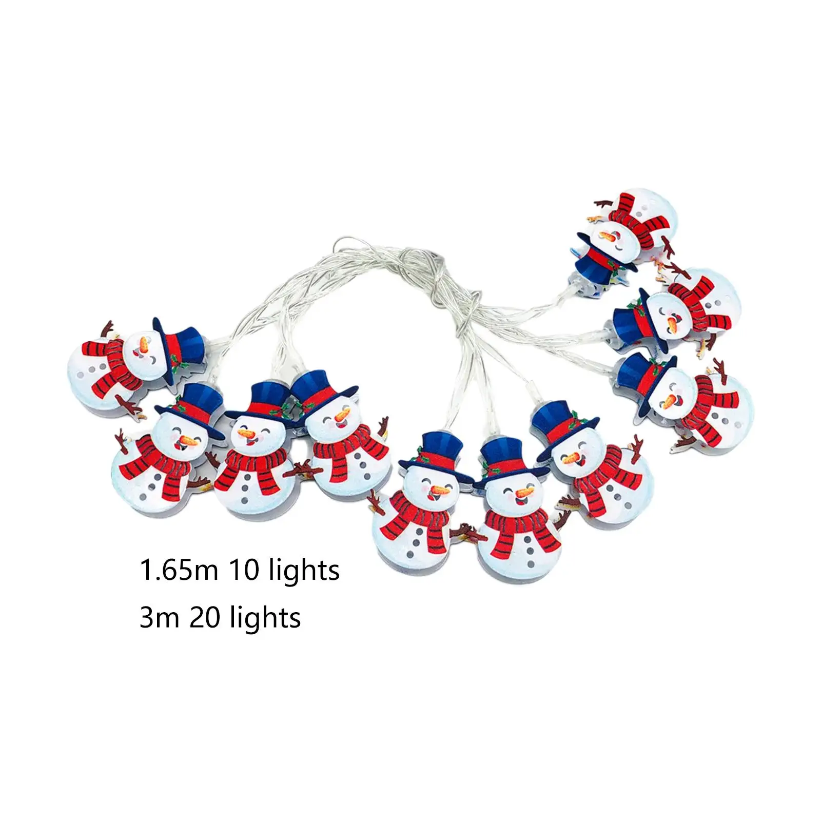 

Светодиодная Рождественская гирлянда в виде снеговика, украшение, подвесные ночные светильники, Сказочная лампа для свадебного патио, крыл...
