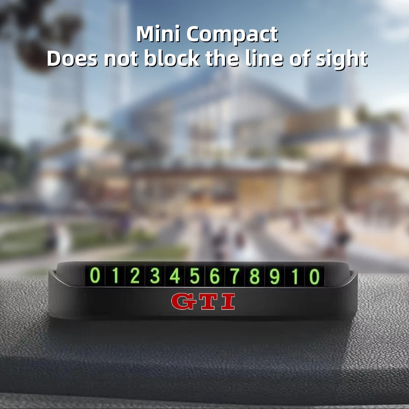 Автомобильный временный знак парковки номер телефона карточка для Volkswagen VW Tiguan CC