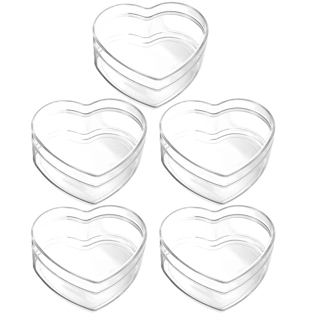 

Box Heart Candy Boxes Wedding Clear Transparent Shaped Holder Ring Gift Favor Jewelry Party Christmas Acrylic Birthday Mini