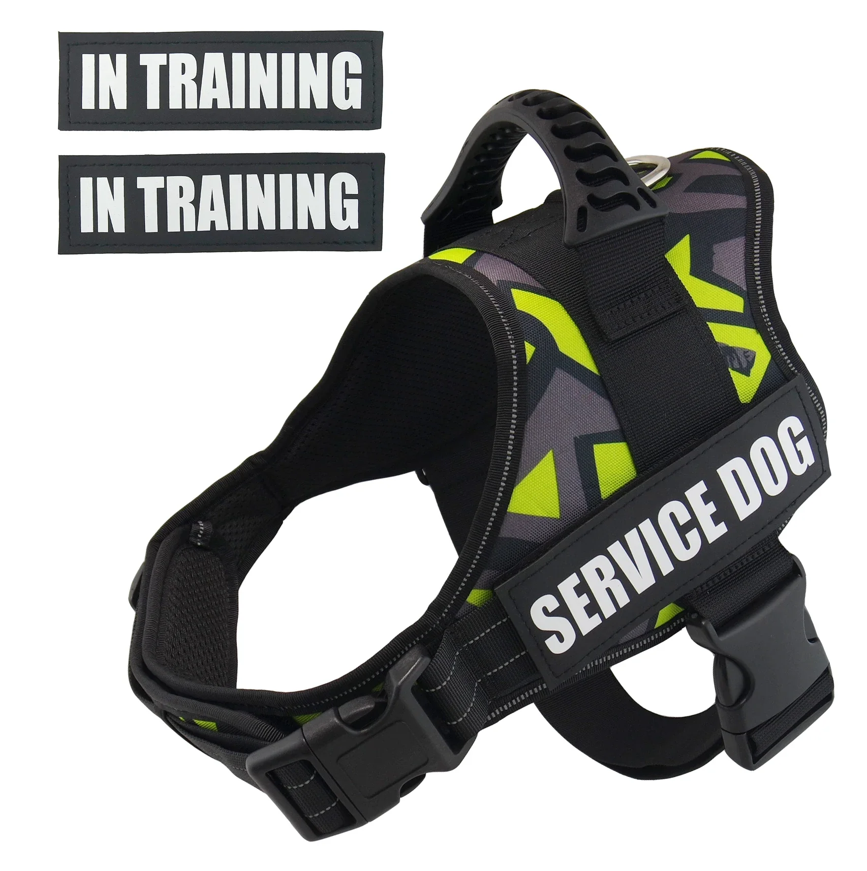 

Custom Dog Harness Vest ID Patches NO PULL Breathable Mesh Reflective Safety Pet Harness For Outdoor Walk Training Vest Harness
