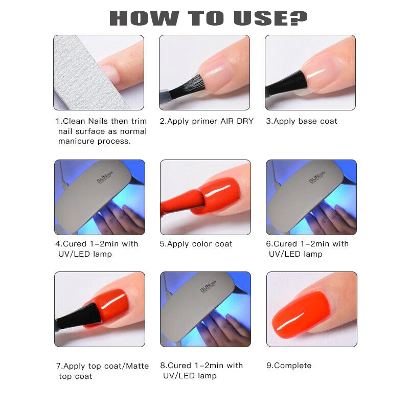 AOPMALL®5/7/10 шт. полуперманентные гель-лаки для ногтей |