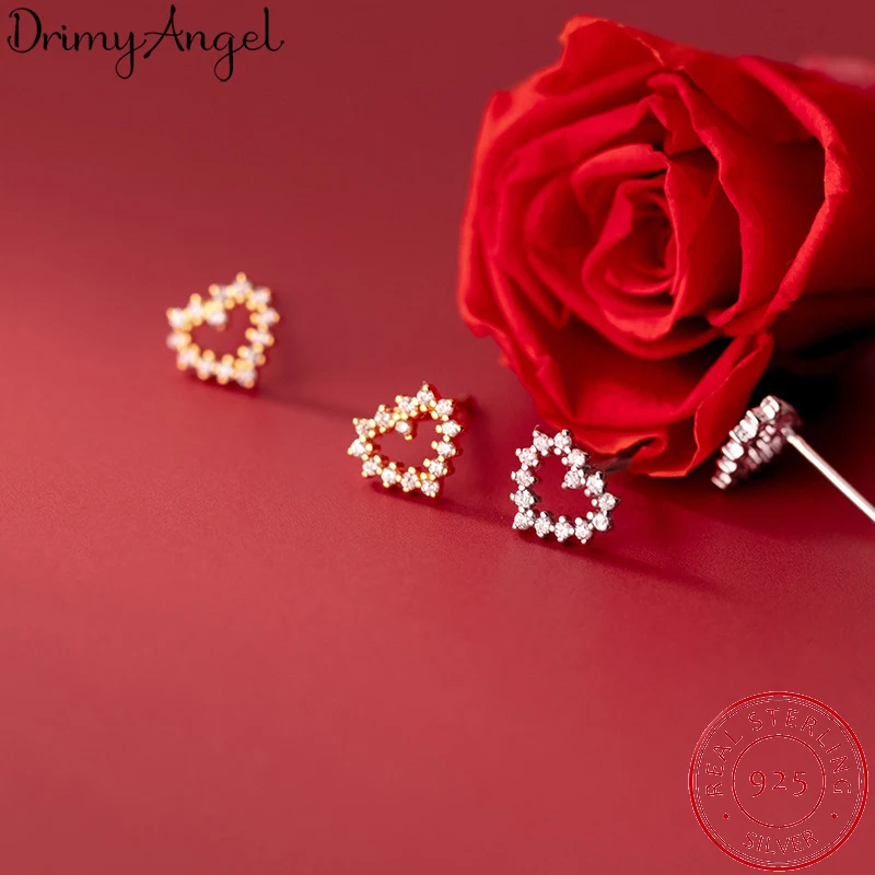 

Женские серьги из серебра 925 пробы, с сердечками