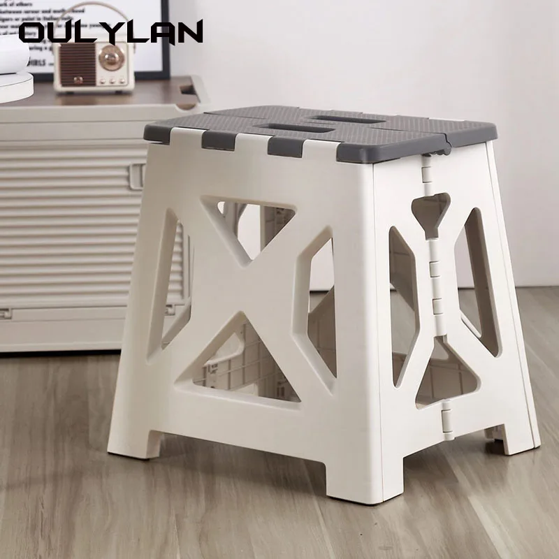 

Oulylan Portable Plastic Folding Bench Outdoor Camping Convenient Children's Small Bench Home Chair Fishing Bench