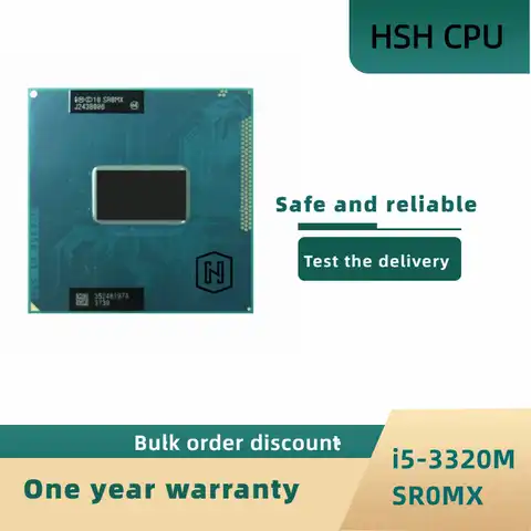 Intel CPU I5-3320M SR0MX I5 3320M SROMX 2,6G/3M HM75 HM76 HM77 100% чипы новые и оригинальные IC