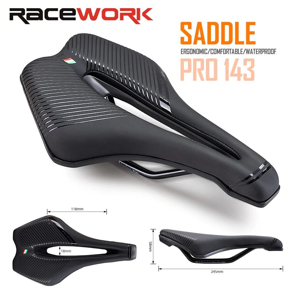 Racework Bicycle SeatSaddle Mountain Bike Seat Cushion Rubber Bottom Seat Cushion MTB Breathable Soft Seat Cushion Free Shipping