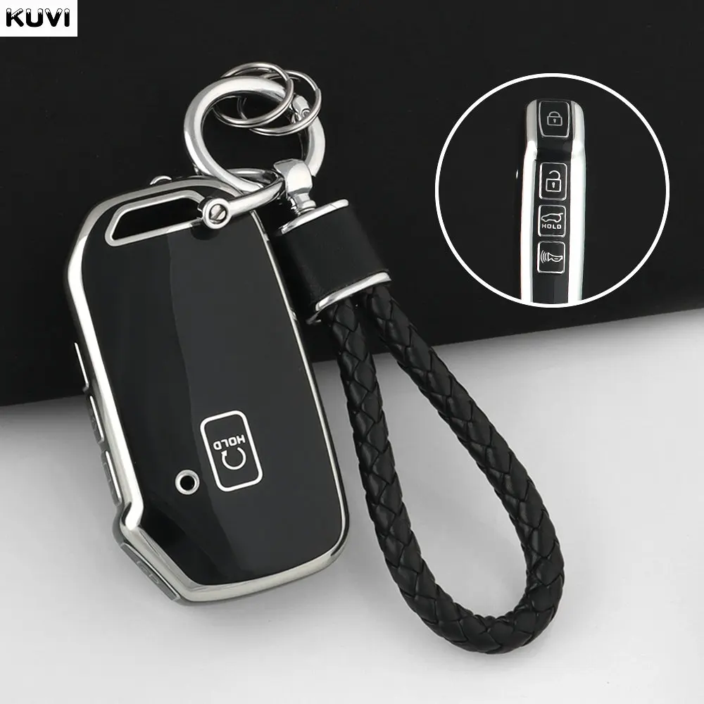 

Новый Чехол Для Ключей Из ТПУ Для Kia Ceed Cerato Forte NIRO Seltos Sorento Soul Sportage Telluride K5-брелок Для Ключей Без ...