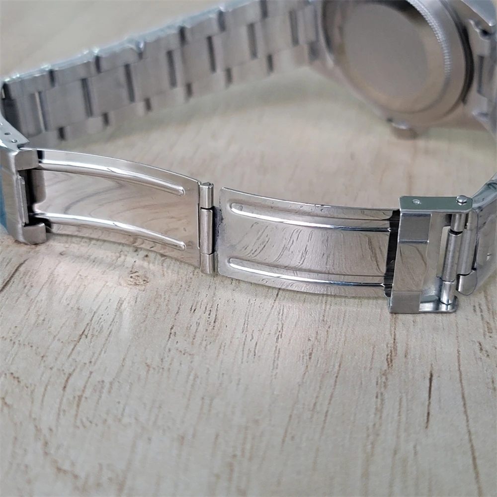 Men Watch Modification Accessories 39mm Watch Case Sapphire Mirror Stainless Steel Case Strap Set for NH34 NH35 NH36 Movement