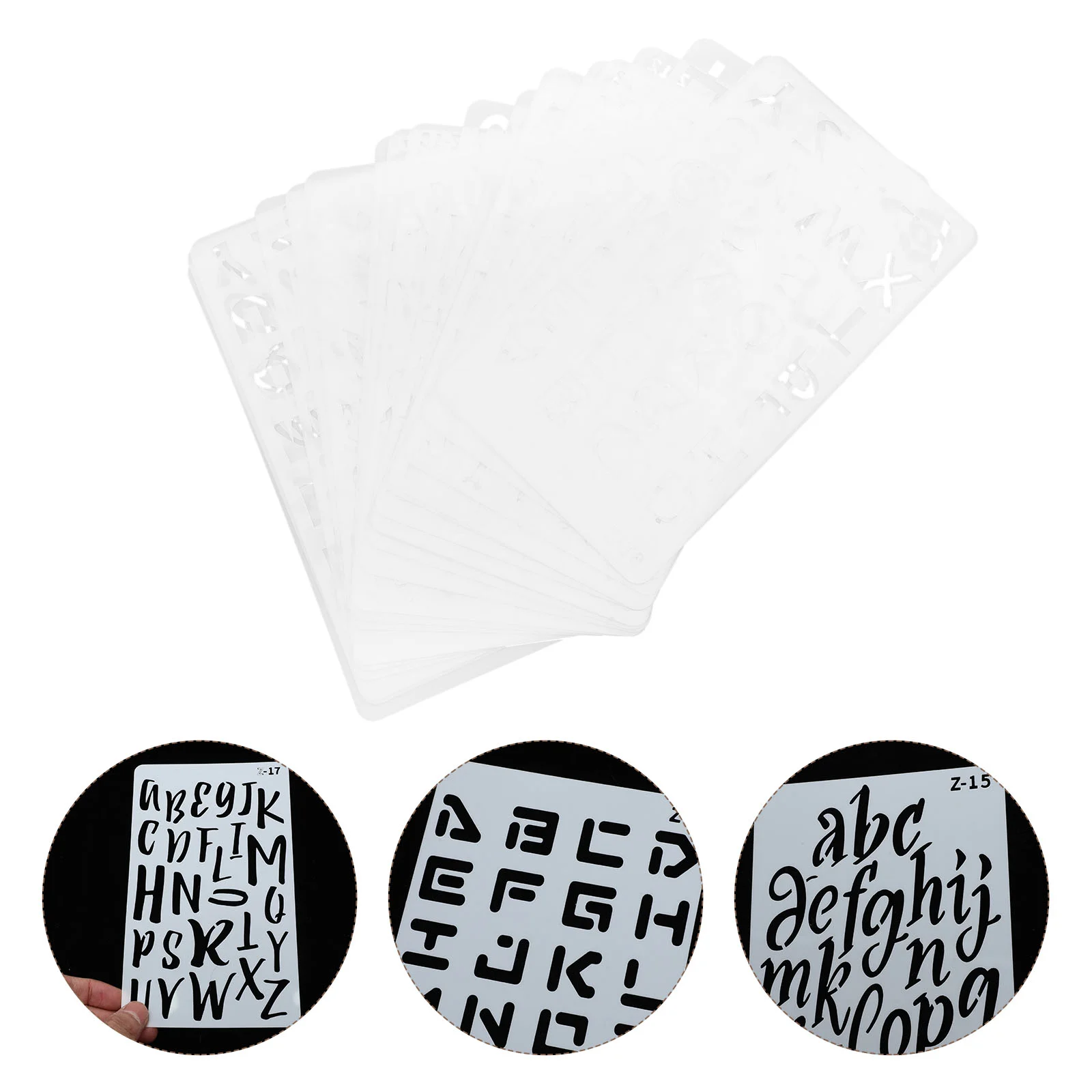 

Stencil Letter Stencils Calligraphy Alphabet Template Plastic Painting Nail Drawing Plate Stamper Tracing Shape Toys Practice