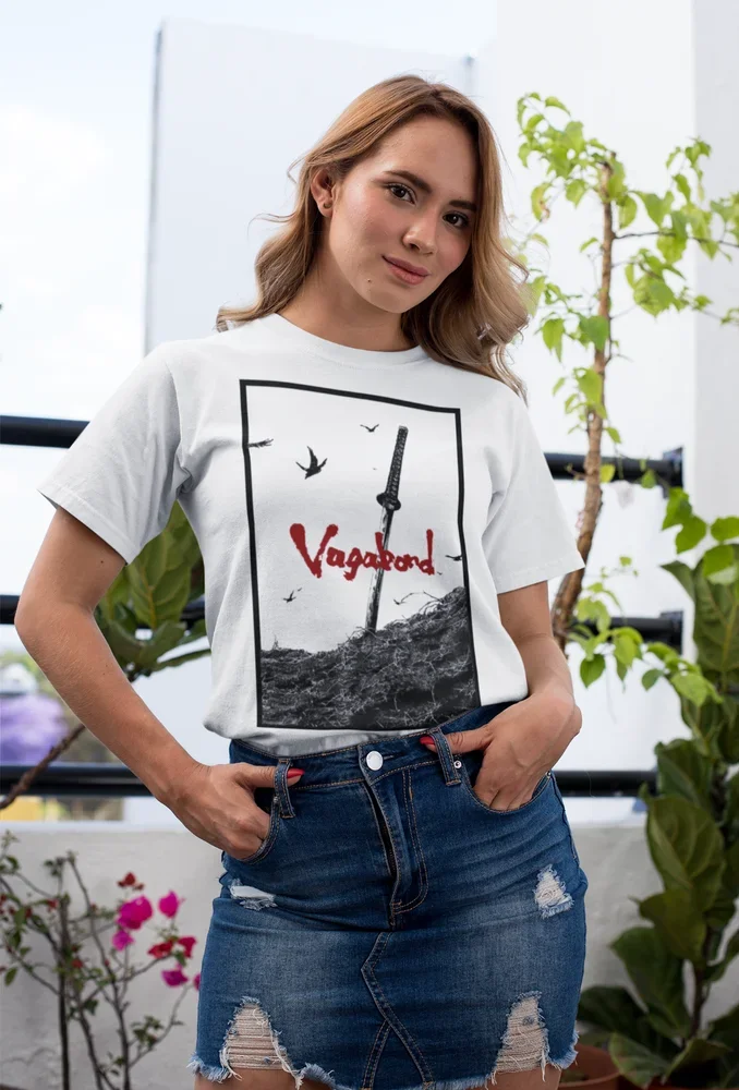 Футболка Vagabond Мусаси Миямото матачи хониден Аниме Манга рубашка все размеры