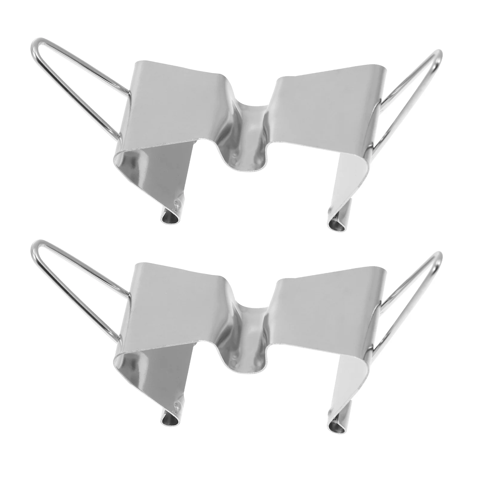 

2 Pcs Canvas Clip Supplies Wet Clamps Metal Brackets Oil Painting Frame Carrier Stainless Steel Holder Frames