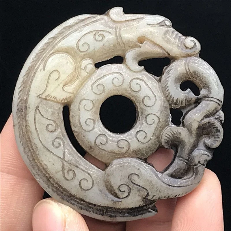 Старые предметы: защитные Штаты Гао Лао сяюй двусторонняя тонкая резьба