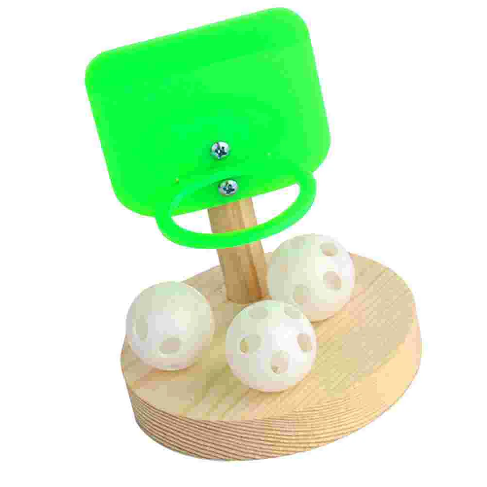 

1 Set Pet Bird Basket Training Toy Practical Pet Parrot Toy(Round Base)