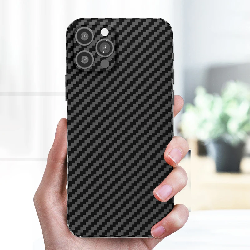 

Carbon Fiber Matte Pattern Ultra Slim Soft Case For iPhone 13 12 Pro Max Camera Protection Shockproof Bumpers PC Phone Cover
