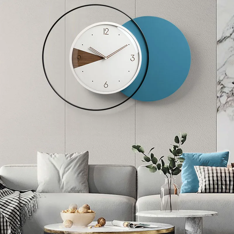 

Quartz Wall Clock Round Kitchen Industrial Style Minimalist Wall Clock Digital Designer Orologio Da Parete Cute Room Decor