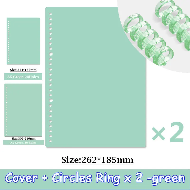 

Набор из 4 разъемных блокнотов с полипропиленовыми обложками