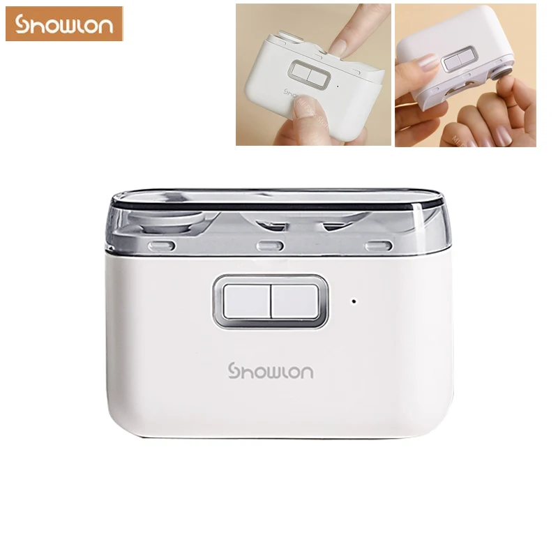 

Xiaolang 2in1 Electric Nail Clipper Pro Polishing USB Rechargeable Nail Trimmer Automatic Nail Cutter Lighting For Baby Adult