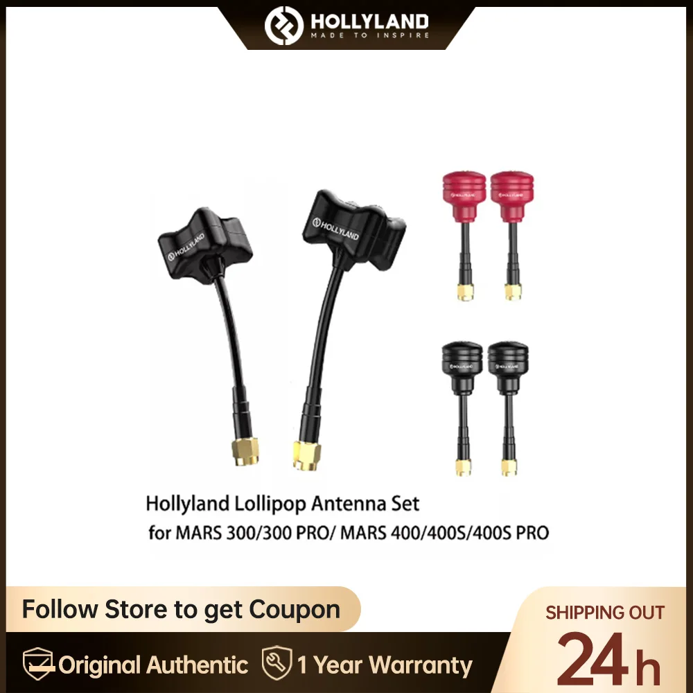 

Hollyland Mars 400s Pro Lollipop Triumph Antenna for Mars 300 Pro 400 400S Pro Wireless Video Transmission System