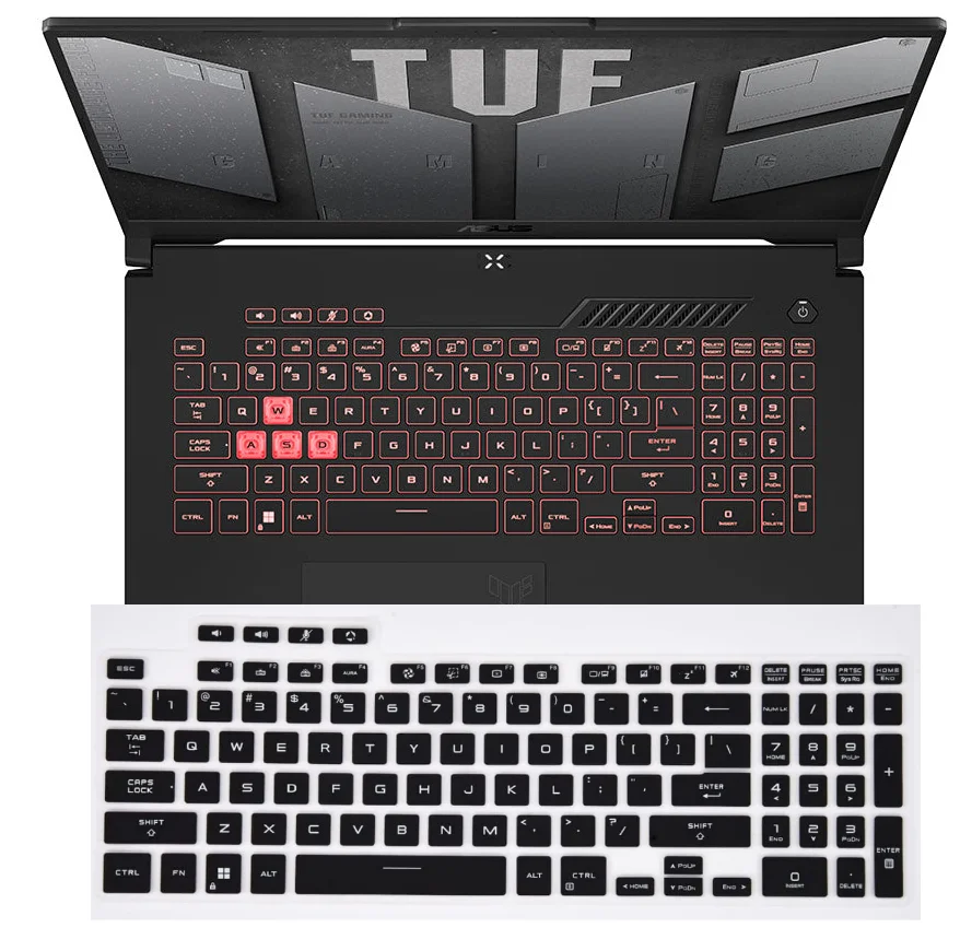 Фото Силиконовая накладка на клавиатуру для ноутбуков ASUS TUF Gaming F16 FX607VB FX607VU FX607JV FX607VJ FX607JU FA607P FA607PI FA607PV FA607PR №4