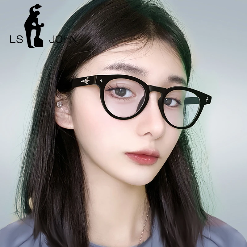 Роскошные круглые оправы для очков в корейском ретро-стиле женские нежные по