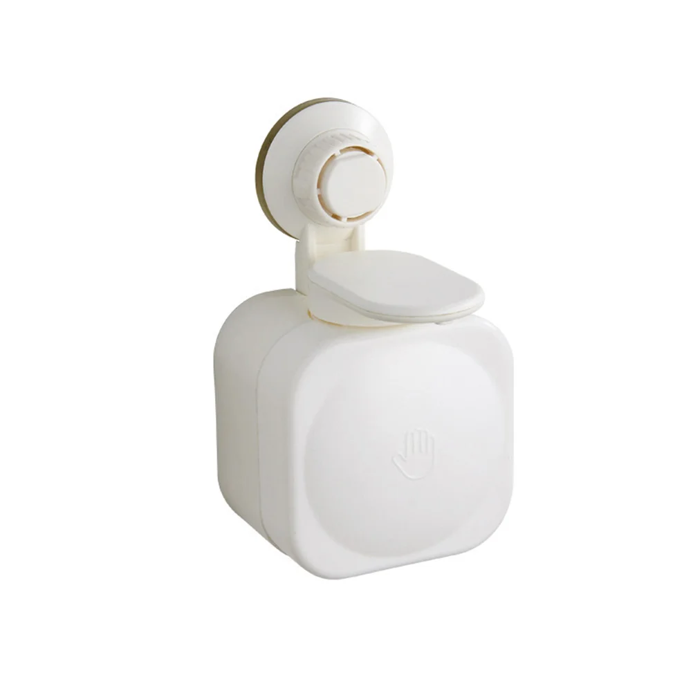 

9 X16cm Plastic Soap Dispenser Liquid Pump Wall Mounted Container Manual Bathroom