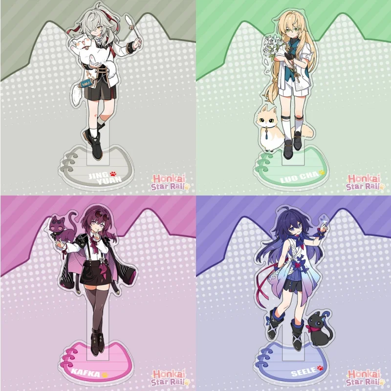 Новинка в наличии Honkai: Star Rail Luocha Blade Kafka Jing Yuan серебряная фигурка волка аниме-игра