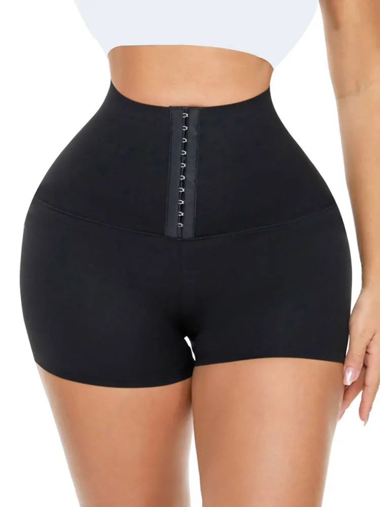 

CHRLEISURE Cycling Shorts Women High Waist Fitness Shapewear Abdomen Shorts Quick-Drying Push Up Stretch Sports Casual Shorts