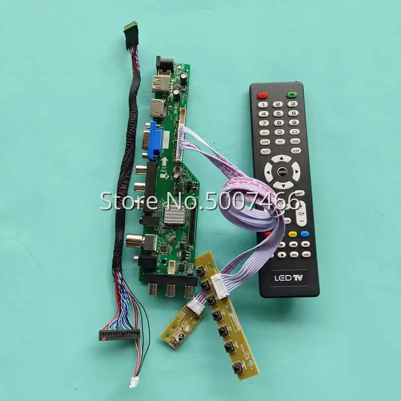 

LCD Driver Controller Board Fit LP156WHB-TLC1 TLD1 1366 768 LVDS 40 Pin Digital 3663 DVB AV USB HDMI-Compatible VGA Screen 15.6"