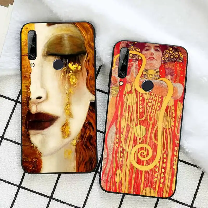 

Kiss by Gustav Klimt Phone Case for Huawei Honor 10 i 8X C 5A 20 9 10 30 lite pro Voew 10 20 V30