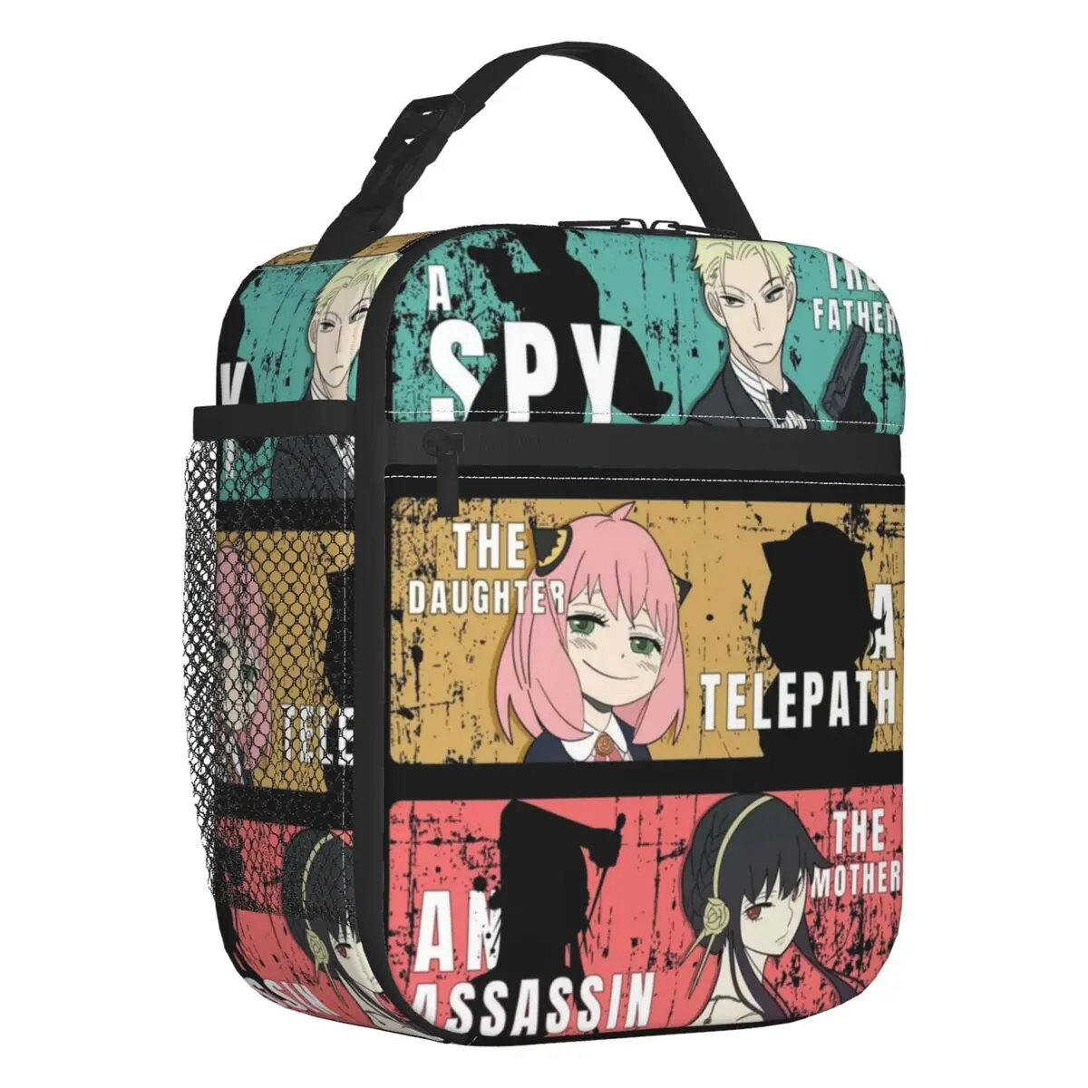 

Spy X Family Loid Forger Anya Manga Anime Insulated Lunch Bag for Work School Leakproof Cooler Thermal Lunch Box Women Kids