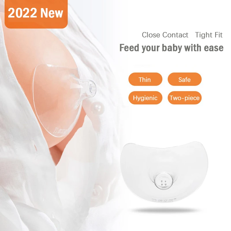 

2pcs Breastfeeding Milk Extractor Nipple Silicone Nipple Protectors Breast Mothers Nipple Shields Protection Cover