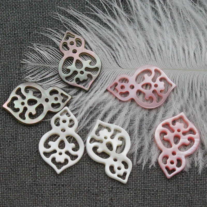 Популярные Подвески в виде тыквы из натуральной пресноводной ракушки 16x25 мм