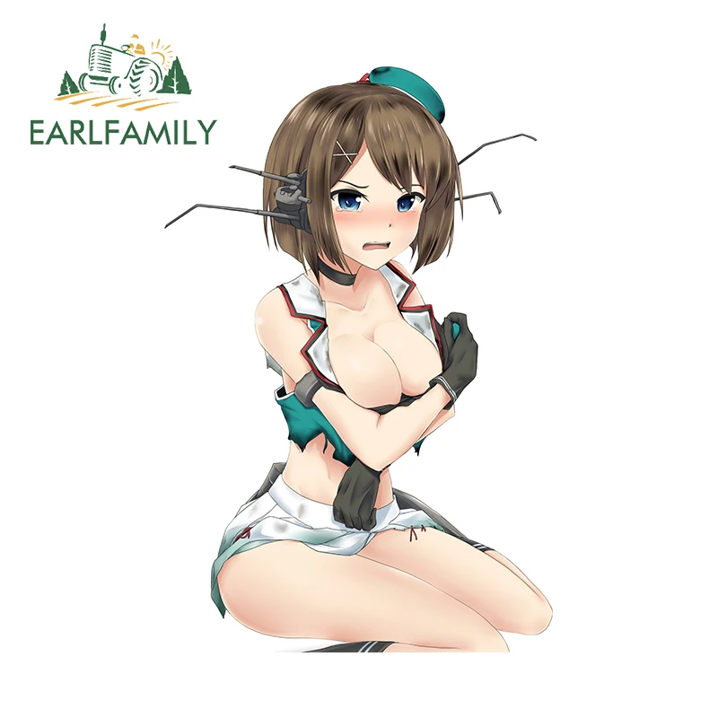 

EARLFAMILY 13 см x 8,1 см для Kantai Collection Maya автомобильные наклейки креативный Забавный солнцезащитный окклюзий наклейка на лобовое стекло
